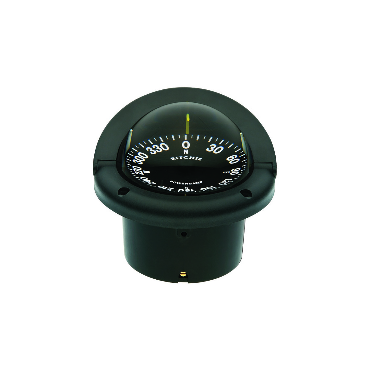Black Ritchie Hf-743 Helmsman Combidial Compass Flush Mount